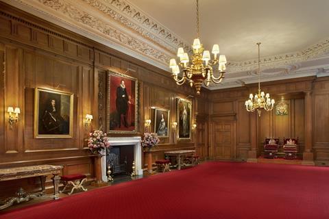 The Throne Room at the Palace of Holyroodhouse