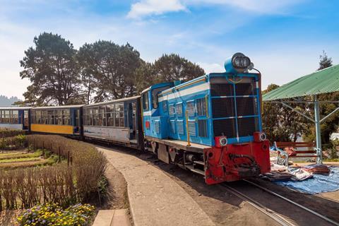 Toy train of the Darjeeling Himalayan railway