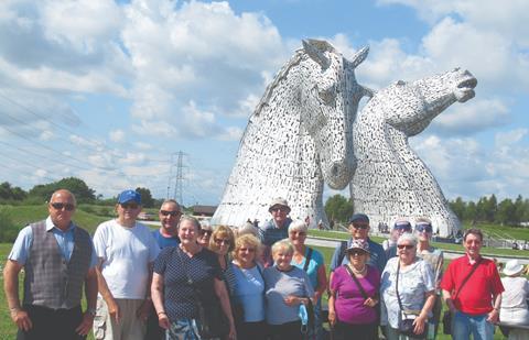 GTO Julia Passmore took her members to see The Kelpies in Scotland in the summer of 2021