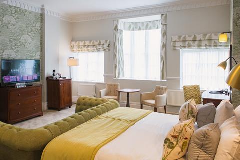 One of the Castle Rooms which groups can book to stay in at Warner Leisure's Studley Castle.
