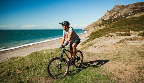 Cycling at Porth-Y-Nant, Gwynedd