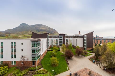 The University of Edinburgh’s Pollock Estate with Arthur's seat in the background