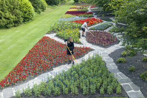 Brodsworth Hall's Target Garden