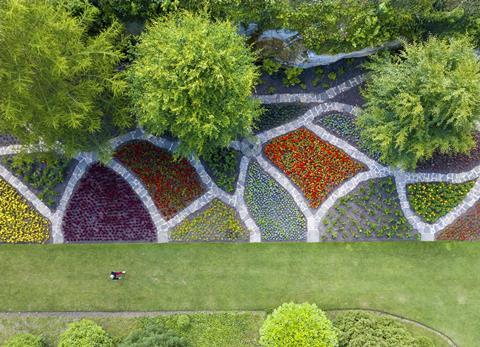 Brodsworth Hall's Target Garden