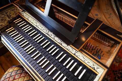 Image of the piano shown in the exhibit.