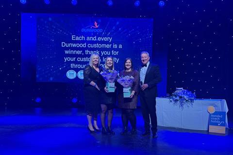 Staff being recognised at the Dunwood conference