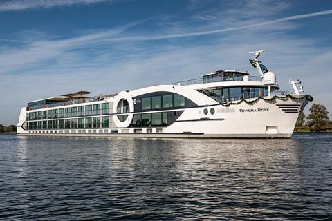 Riviera Travel's new Riviera Rose cruise ship on the river
