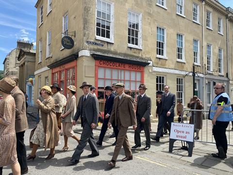 Seven Dials filming in Bath
