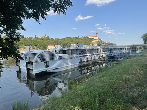 CroisiEurope's river cruise ship MS Elbe Princesse II moored in Prague