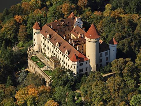 An aerial view of Konopiste, Czech Republic, once home to Franz Ferdinand.