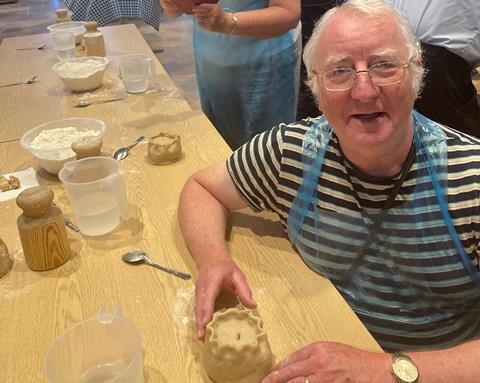 Camberley & District U3A making pork pies in Leicestershire