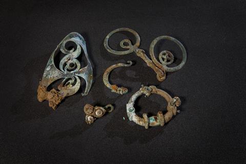Items from the Melsonby Hoard at the Yorkshire Museum
