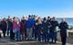 Milton Village Community Association group members on the seafront